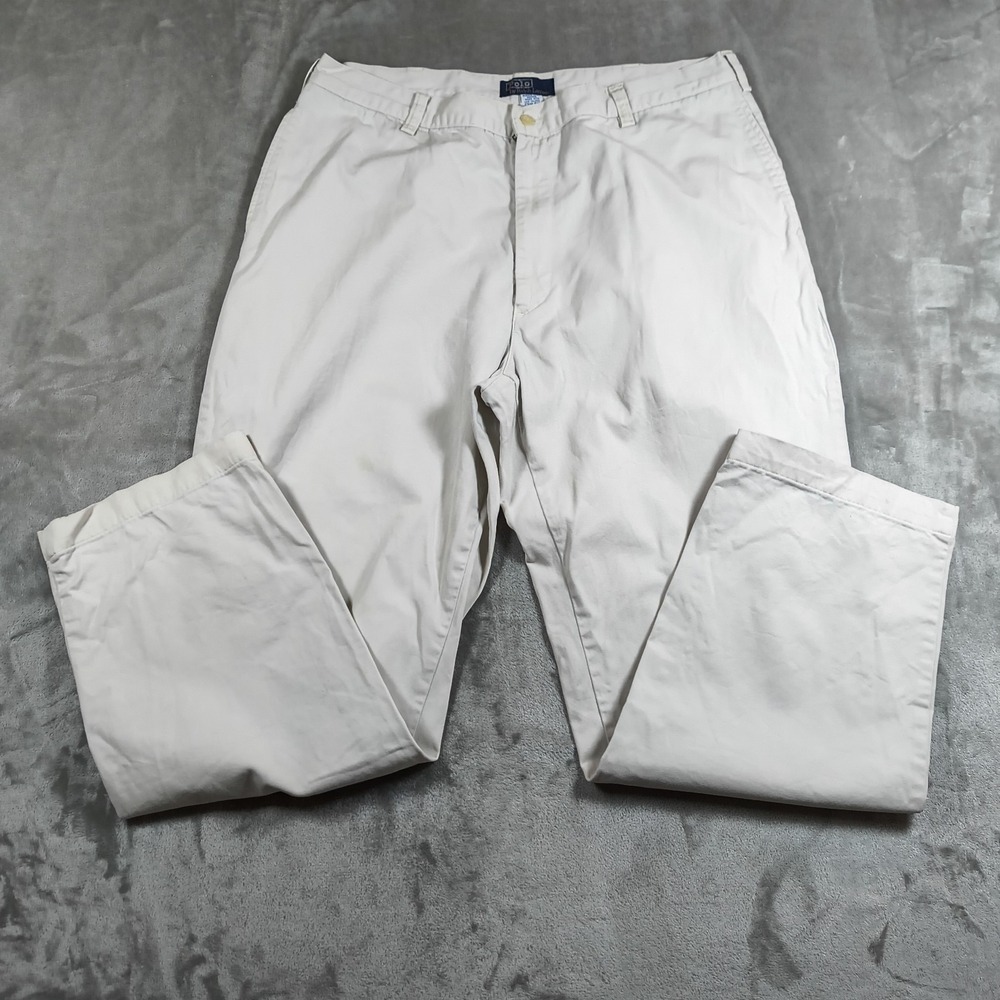 Vintage Polo Ralph Lauren Chino Pants Men 36x31 Classic Fit Casual Preppy 90s